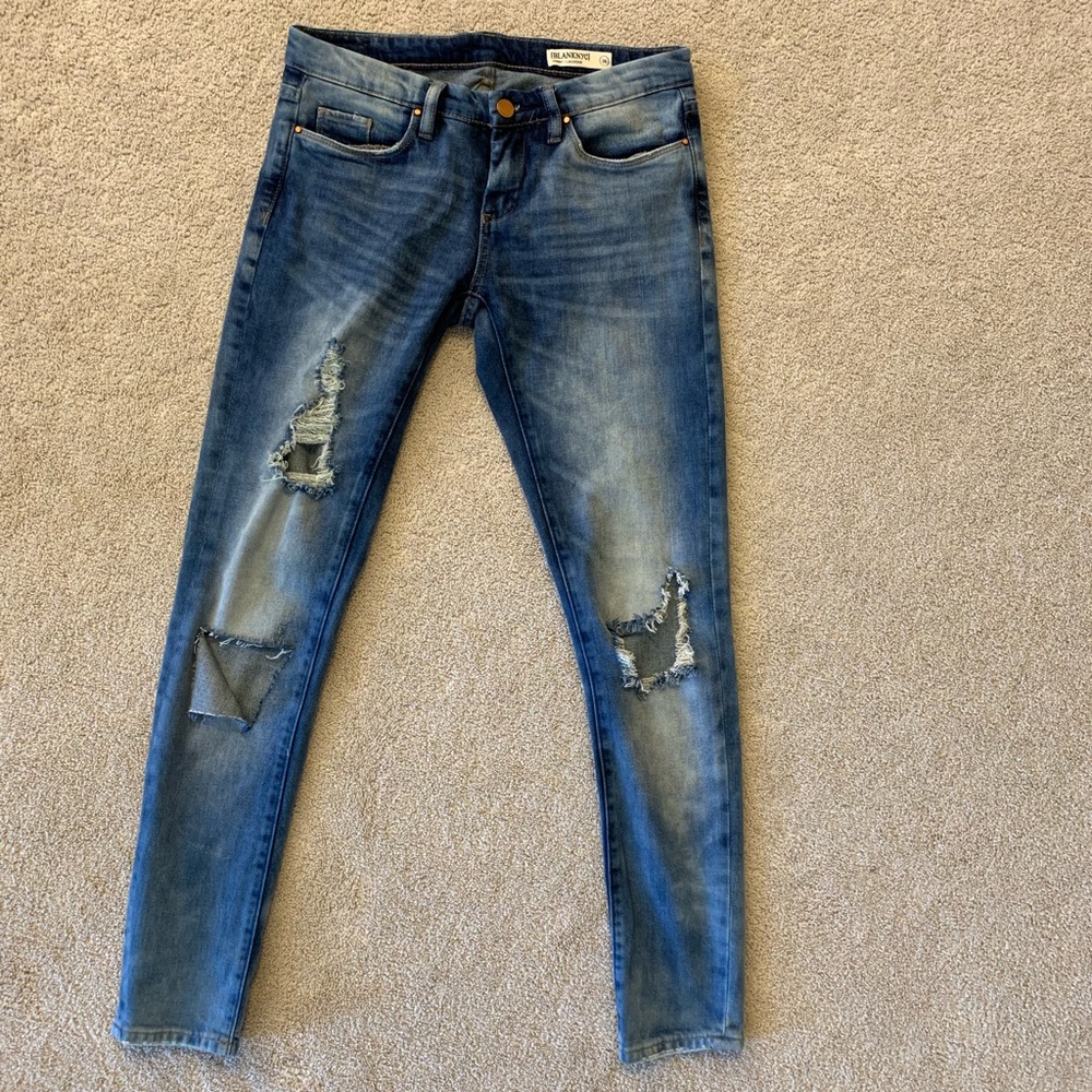 BlankNYC Distressed Skinny Jeans